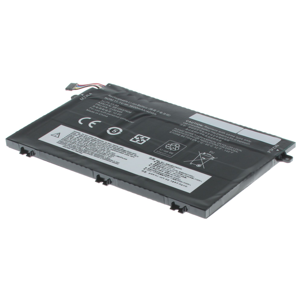 Аккумулятор iBatt 3600mAh для ноутбука Lenovo ThinkPad E15, E480 (01AV446, L17M3P51)
