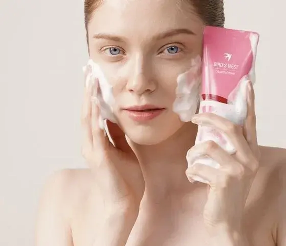Пенка для умывания с экстрактом ласточкиного гнезда J:ON Bird's Nest Cleansing Foam