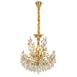 Citilux RITZ CL310062 Люстра хрустальная подвесная Золото