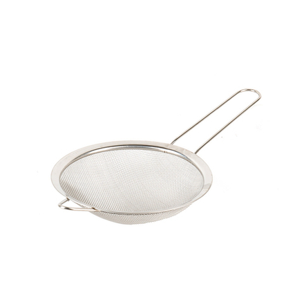 Дуршлаг - сито с ободом и ручкой d=15.8см. l=32см. (нержавеющая сталь) (без упаковки)