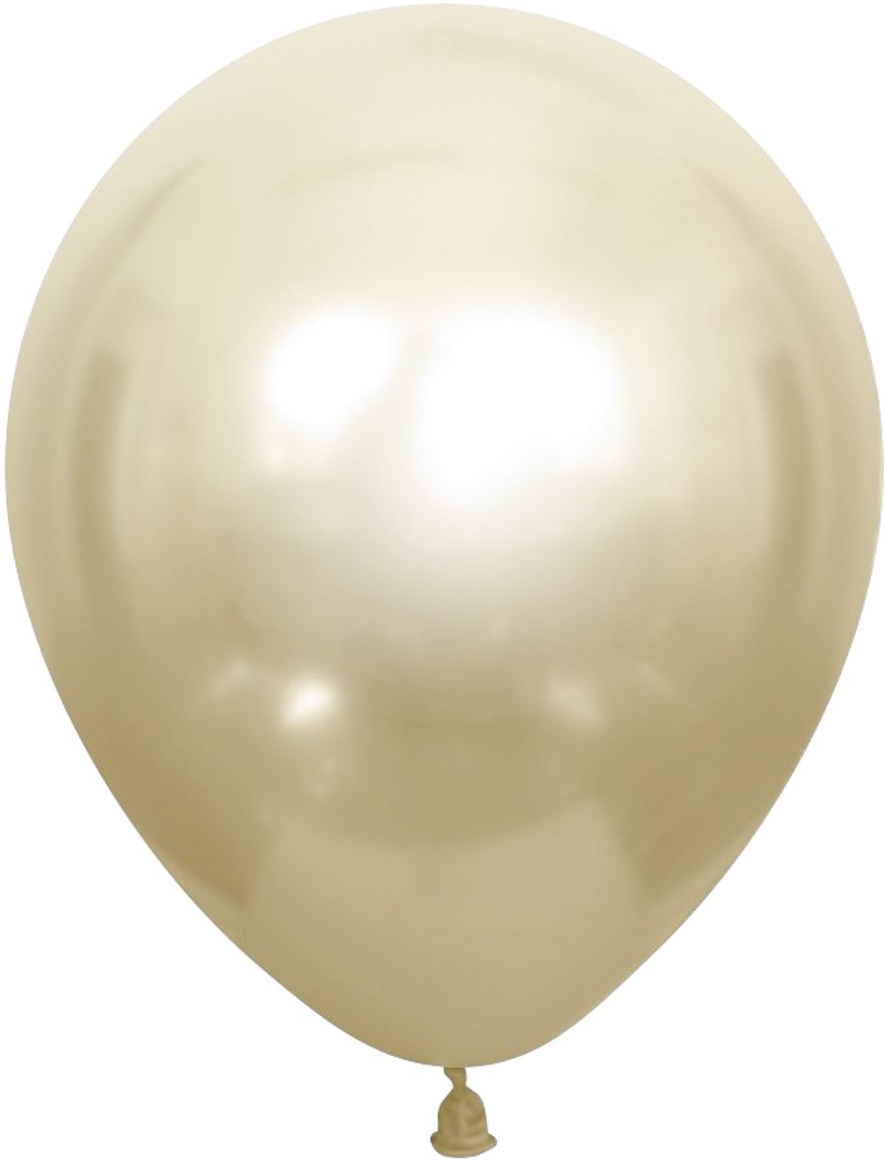 Шар (12''/30 см) Белое Золото, хром, 50 шт.