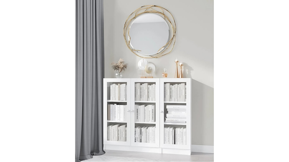 Книжный стеллаж Билли 86 Белый Фасадный 0101 120*30*105 см,    Фиеста