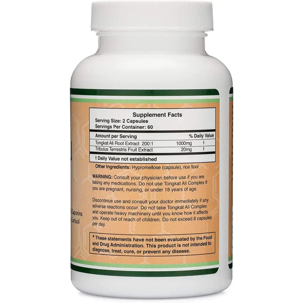 Double Wood Supplements - Tongkat Ali Complex 120 capsules