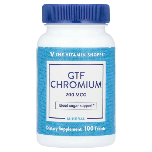 The Vitamin Shoppe, GTF хром, 200 мкг, 100 таблеток