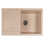 Мойка ML-GMS107 СТАНДАРТ с крылом, бежевый (328), 770*493*190мм