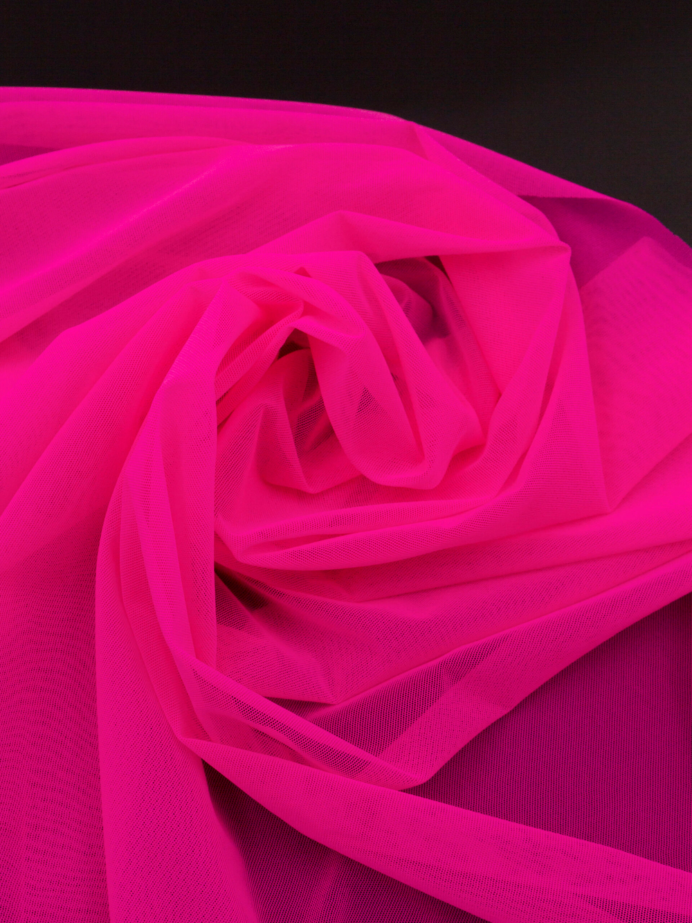 Сетка эластичная розовая неоновая отрезом 75х50 см