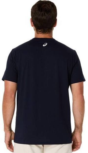 Мужская теннисная футболка Asics Logo Short Sleeve - небесный