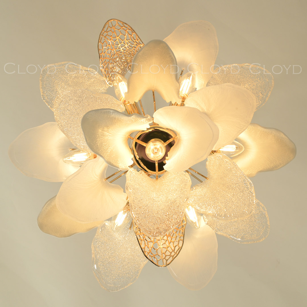 Люстра Cloyd WASABI C7 / Ø50 см - керамика - золото (арт.11325)