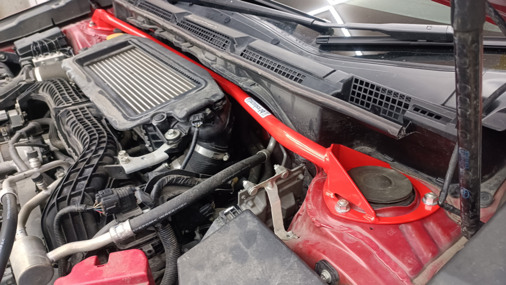 Распорка передних стоек (цельная) под правый руль Subaru Levorg 2 (VN) (ПОД ЗАКАЗ)