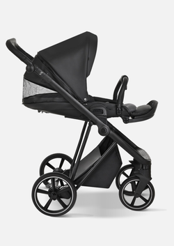 Roan Коляска 2 в 1 Sol Leather Black