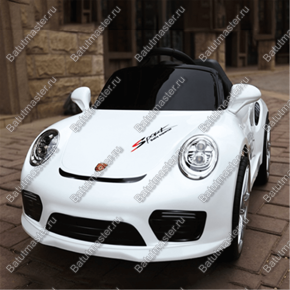 Детский электромобиль "Ferrari" белый, расширенная комплектация