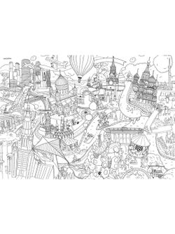 «Москва», гигантская раскраска в подарочной картонной коробке