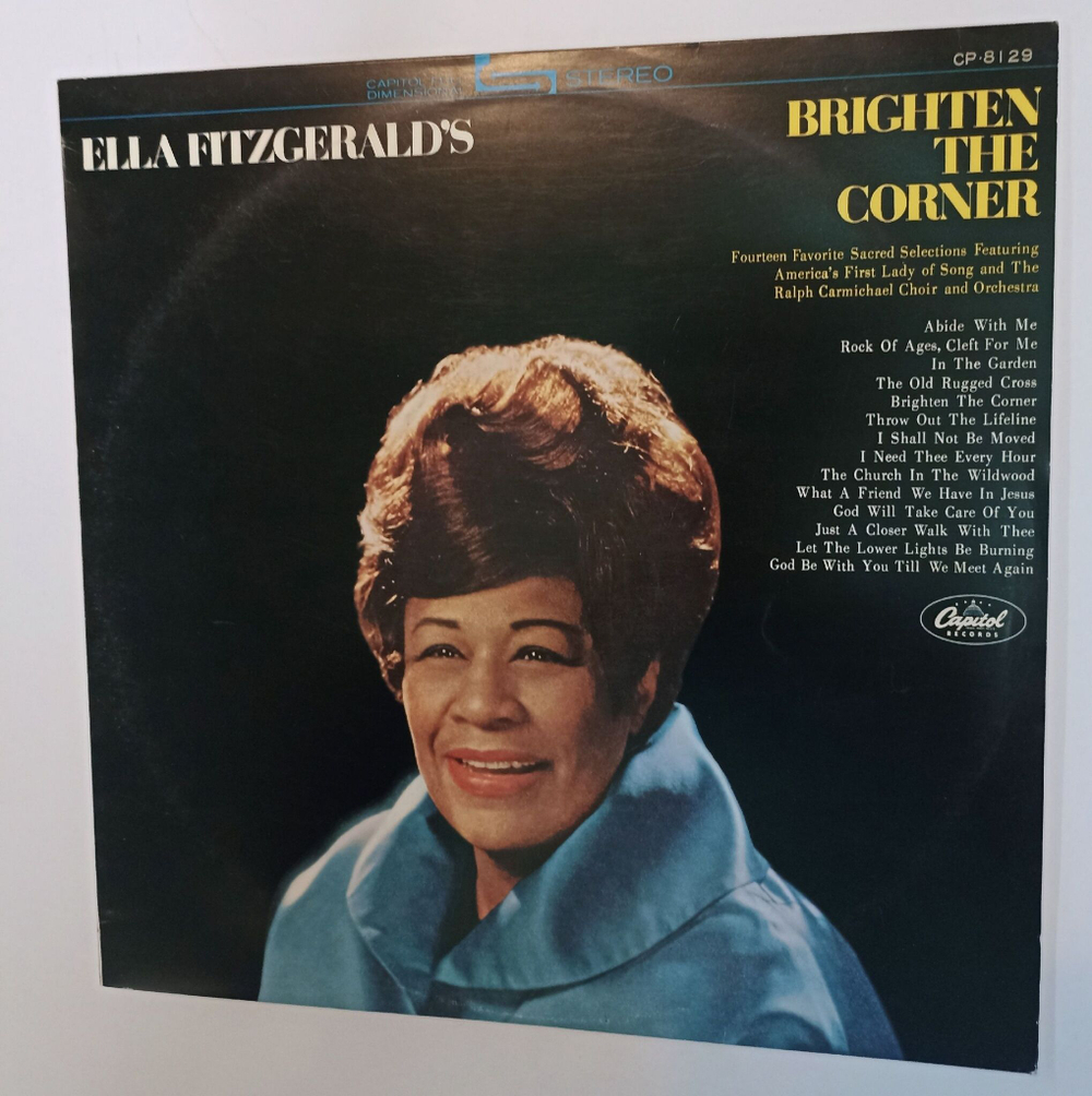 Винтажная виниловая пластинка LP Ella Fitzgerald Brighten The Corner (Japan 1967) (Red Wax Vinyl)