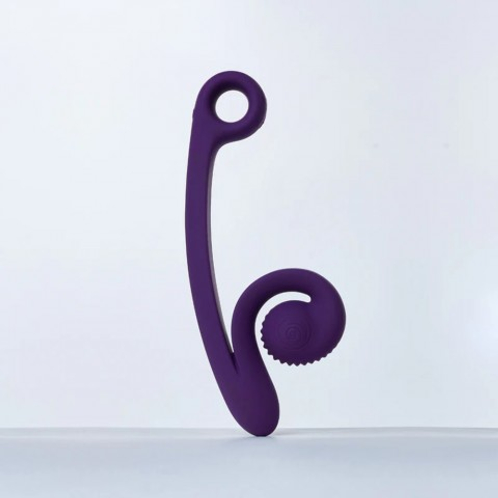 Вибратор для двойной стимуляции SVibe Snail CURVE фиолетовый