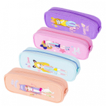 Пенал - косметичка Alingar, ткань, молния, 225 х 50 х 85 мм, "Девочка в очках", ассорти