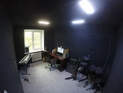 Акустический поролон "пирамида" 2000х1000х65мм графитовый