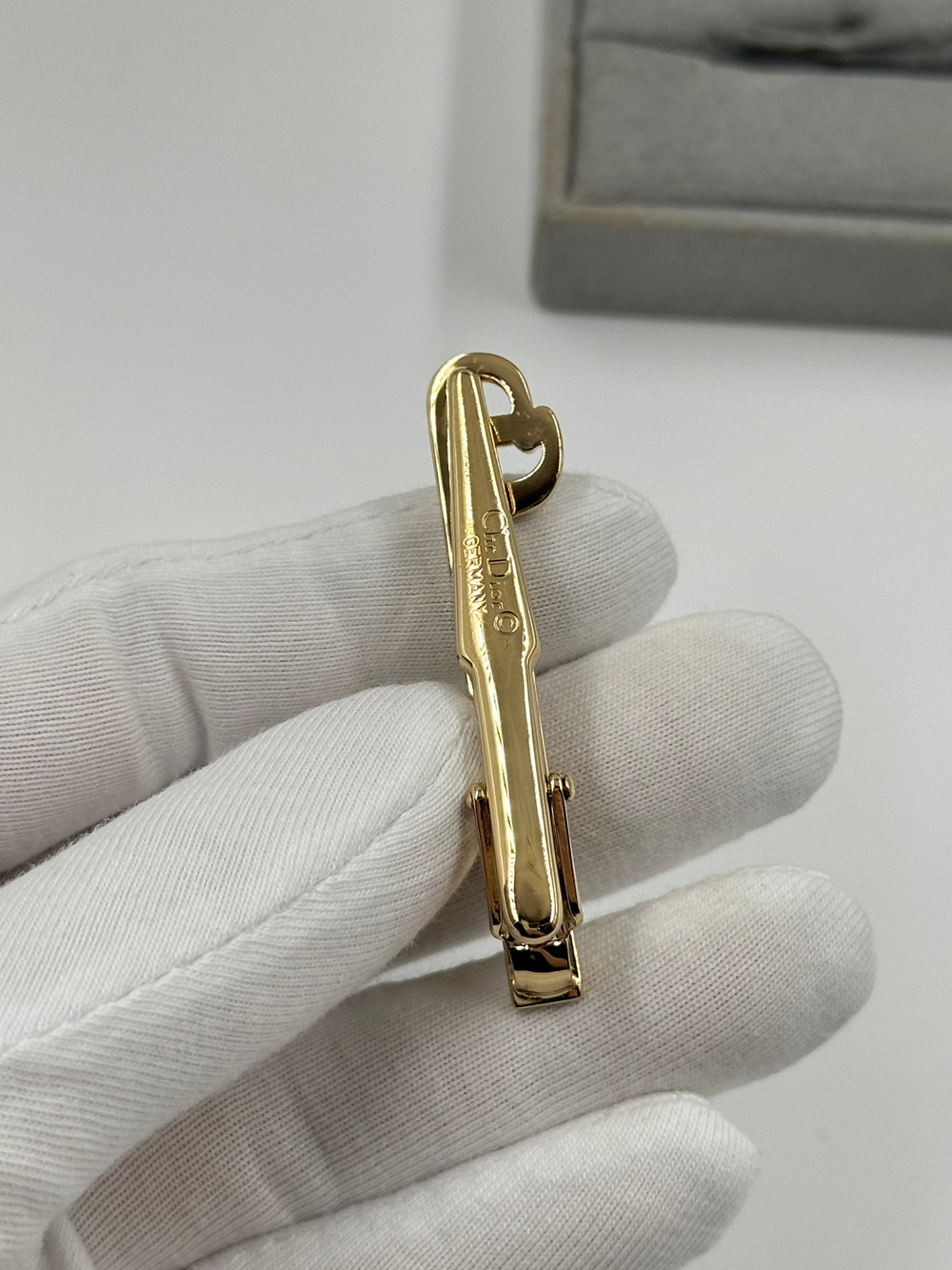 Комплект из запонок и зажима для галстука Christian Dior