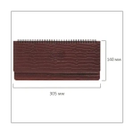 Планинг датированный 2026 305х140 мм BRAUBERG "Comodo", под кожу, темно-коричневый, 117222