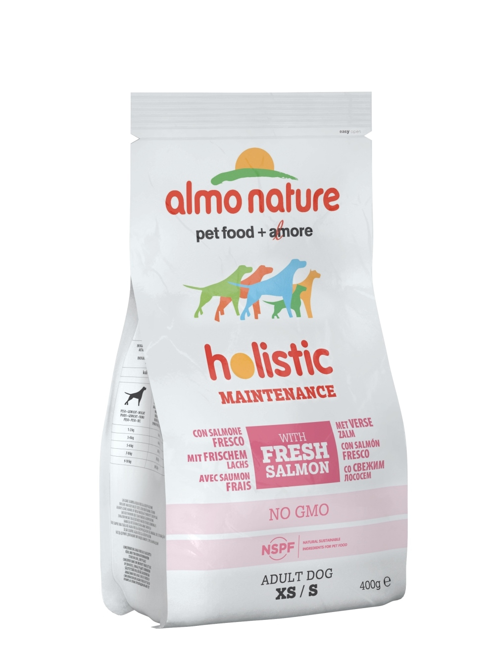 Almo Nature Для Взрослых собак Малых пород с Лососем (Holistic - Small&Salmon) 0,4 кг