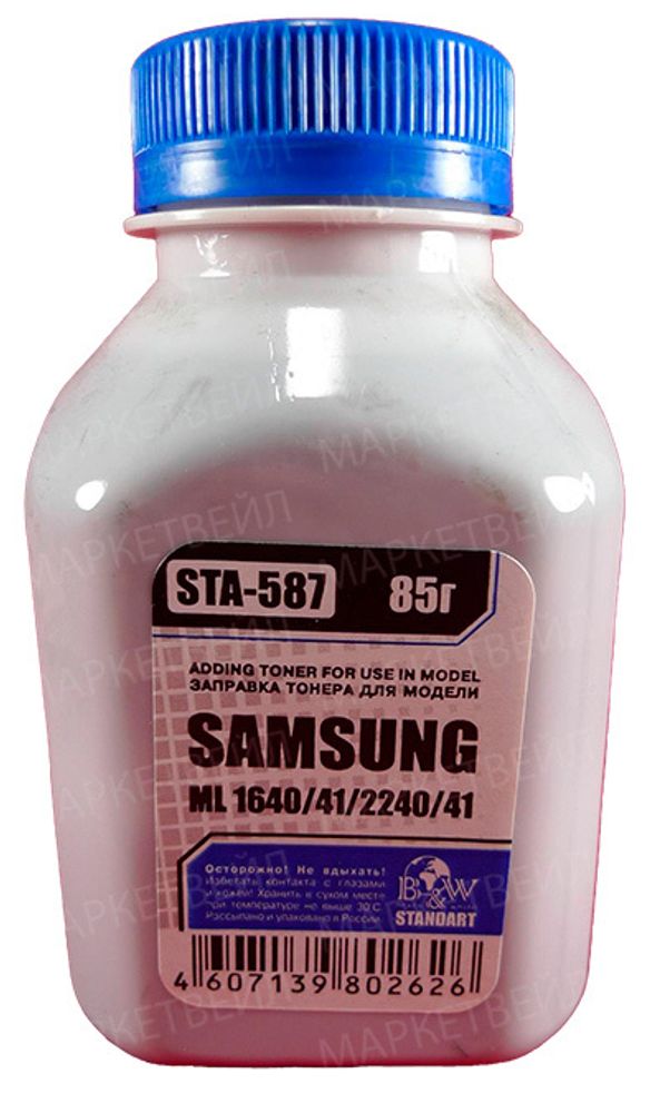 Тонер SAMSUNG ML-1640/41/1910/15/2240/41/SCX 4600/23 (85г) Black&amp;White Standart фасовка Россия