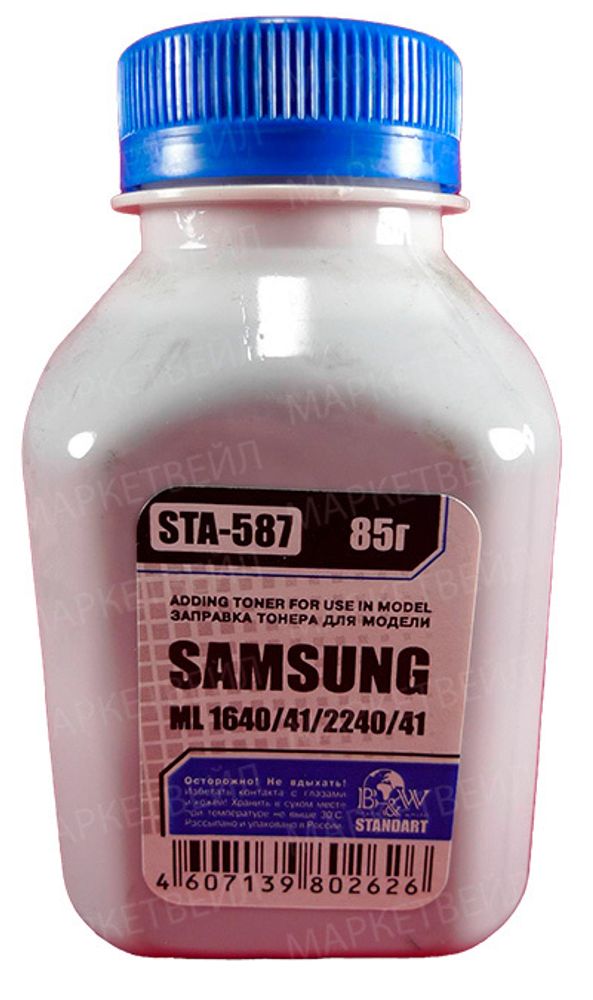 Тонер SAMSUNG ML-1640/41/1910/15/2240/41/SCX 4600/23 (фл. 85г) Black&amp;White Standart фас.Россия