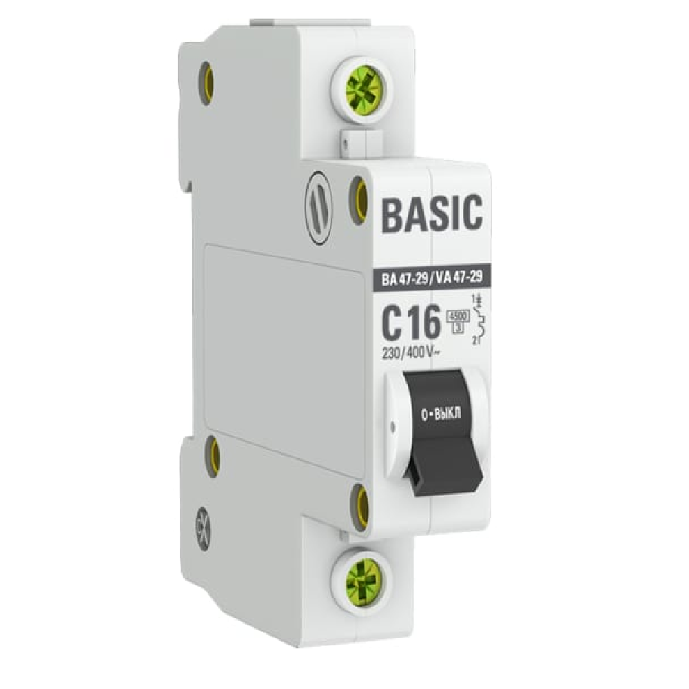 EKF Basic Автоматический выключатель ВА 47-29 1P 16А C4,5кА