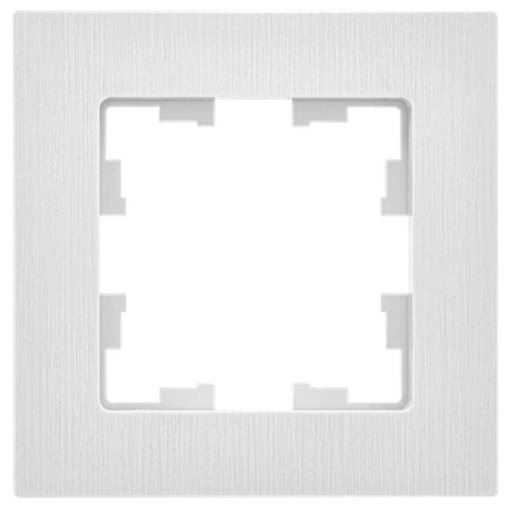 BRITE Рамка 1-местная РУ-1-Бр белый рифленый IEK