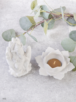 Статуэтка Ганеша и подсвечник лотос