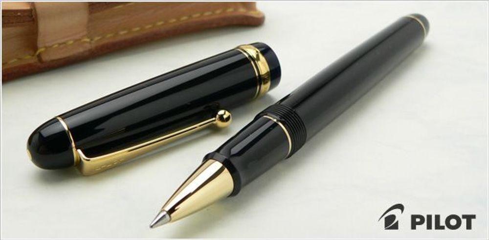 Ручка роллер Pilot Custom 74 черная (LKK-7SR-B) 2