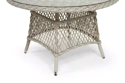 "Эспрессо" плетеный круглый стол, диаметр 118 см, цвет бежевый