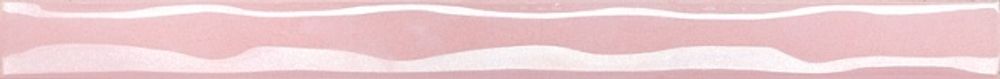 106 Карандаш Волна розовый перламутр 25*2 керамический бордюр