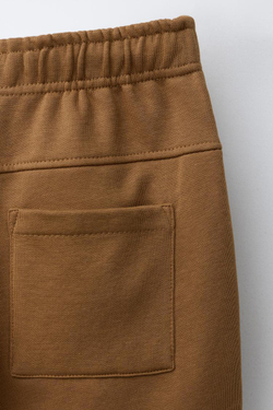 ZARA БРЮКИ STRAIGHT ИЗ МЯГКОЙ ТКАНИ С ЭТИКЕТКОЙ, ОХРА