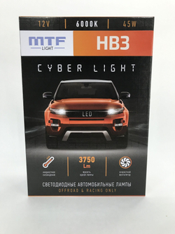 Светодиодные лампы MTF Light HB3 Cyber Light 3750lm, 6000K (к-т, 2 шт.)