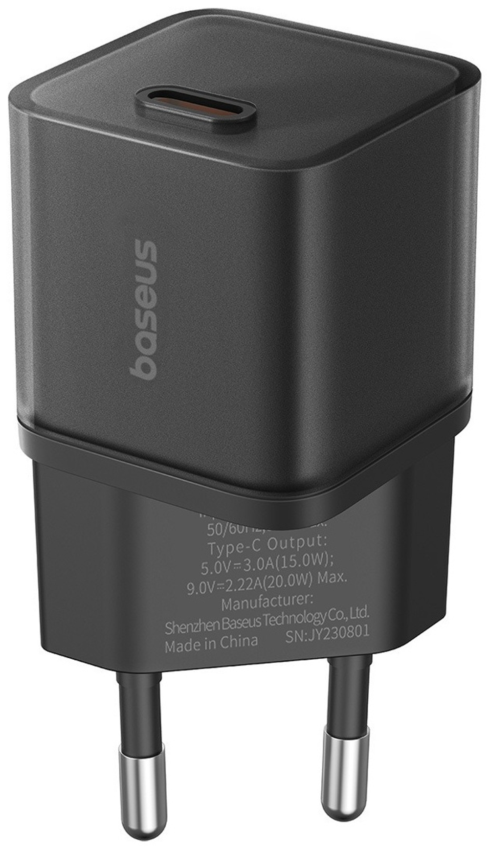 Зарядное устройство Baseus GaN5S 1C 20W USB Type-C черный