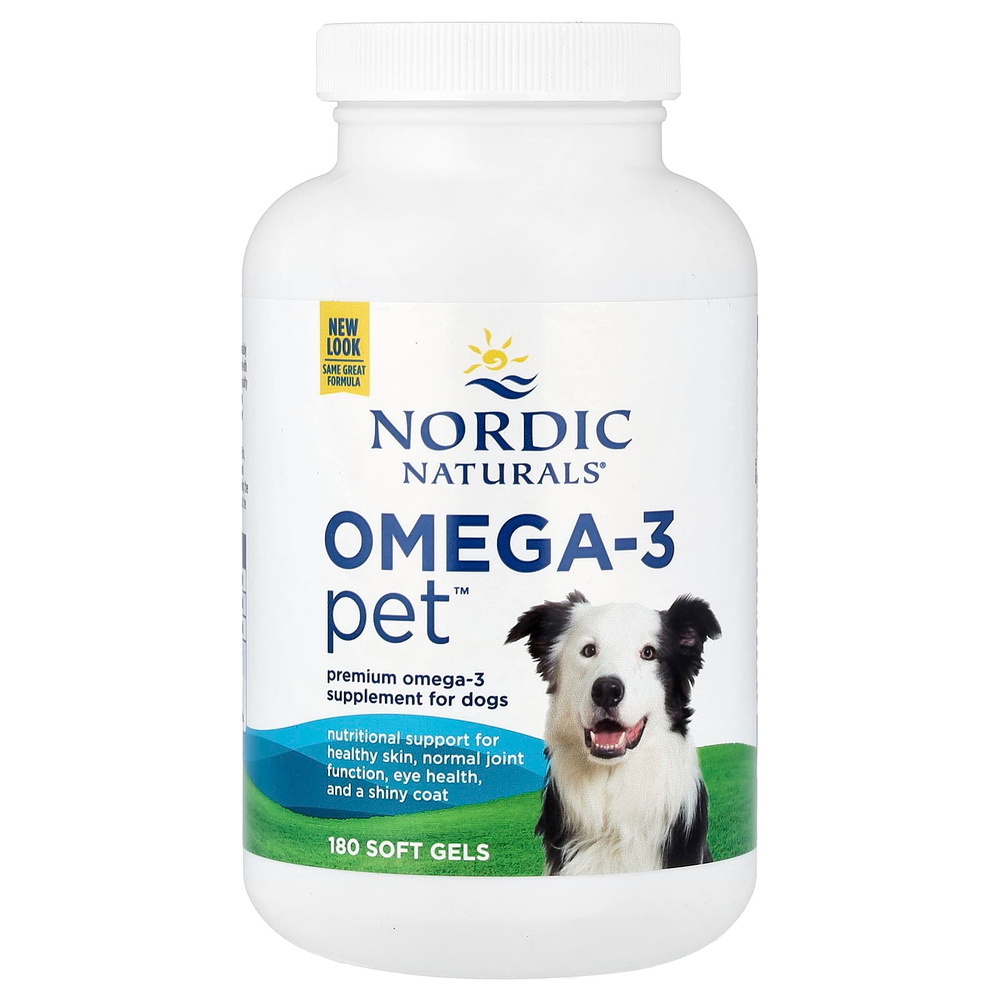 Nordic Naturals, Omega-3 Pet™, для собак, 180 капсул