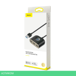 USB-хаб Baseus Square Round Black (CAHUB-AY01)