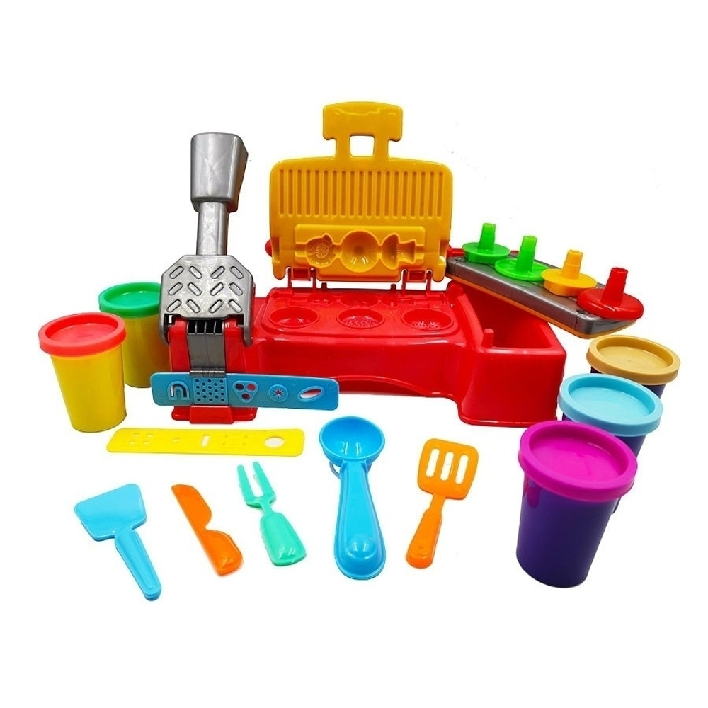 Игровой набор для лепки, набор пластилина Play-Doh, Плей До "Гриль, Барбекю, Бургеры, Хот-доги для пикника"