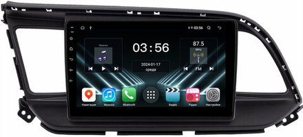 Магнитола для Hyundai Elantra 6 2018-2020 (без штатной КЗВ) - FarCar DX9-7165A монитор 9" IPS на Android 13, 4+64Гб, CarPlay