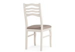 Стул деревянный Woodville Амадиу бежевый, молочный, ножки белые