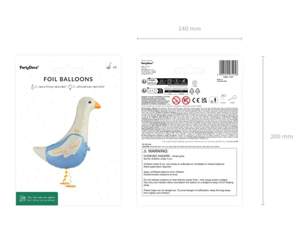 Ходячий шар "Гусь" (48х70см)