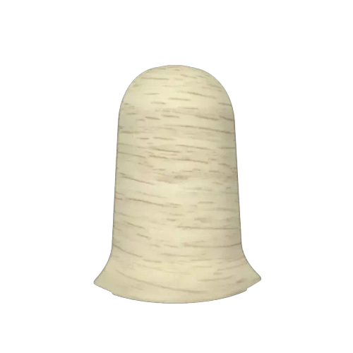 Угол наружный с крепежом для плинтуса 55 мм "Идеал Классик" 263 Клен северный