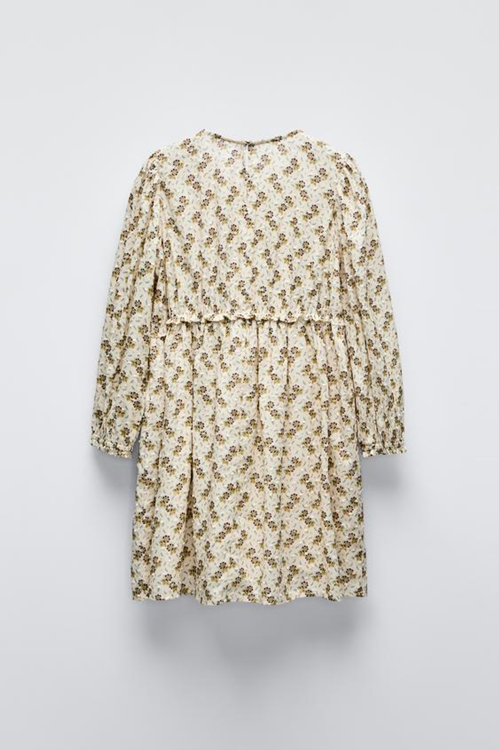 ZARA ПЛАТЬЕ С ЦВЕТОЧНЫМ УЗОРОМ, ЗЕЛЕНЫЙ