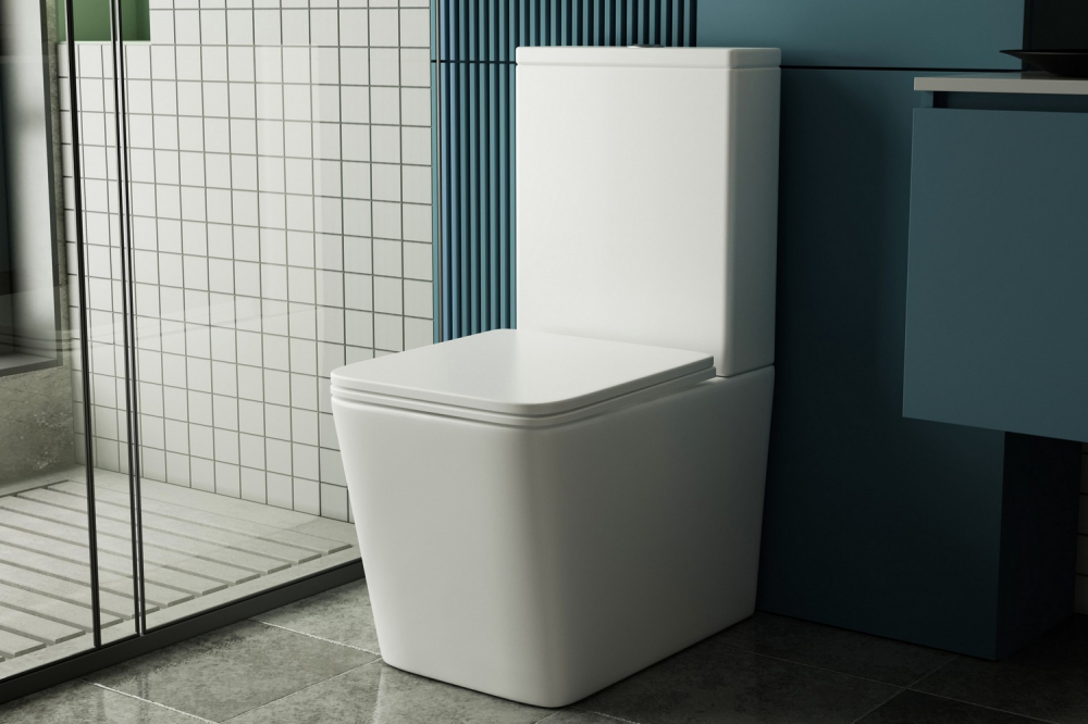 Унитаз ABBER Rechteck AC1210T компакт белый, безободковый, смыв торнадо