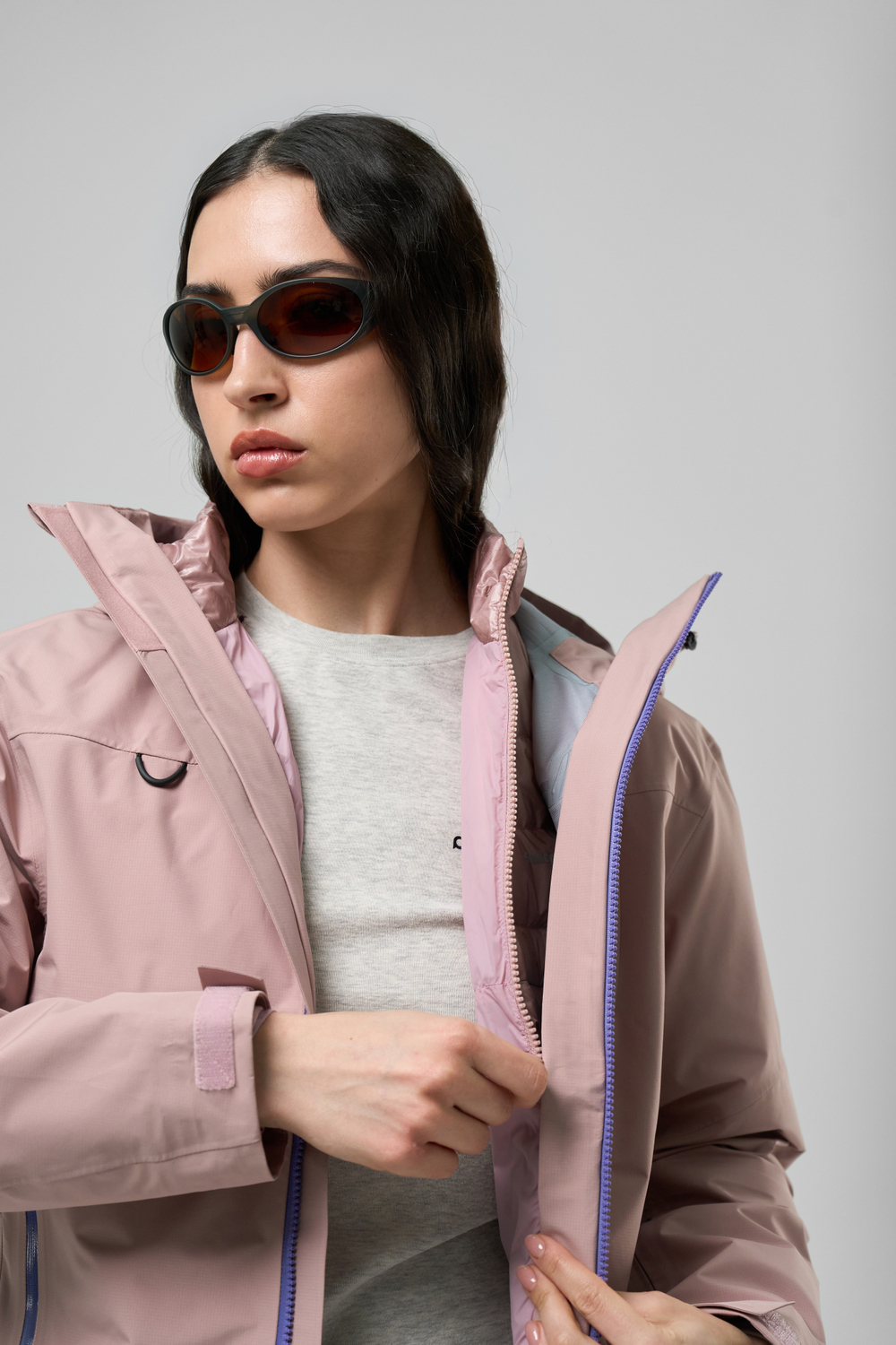 Женская куртка Nothomme Monterest 3-in-1 Kongshan Waterproof Down Inner Lined Jacket "Monet Pink"