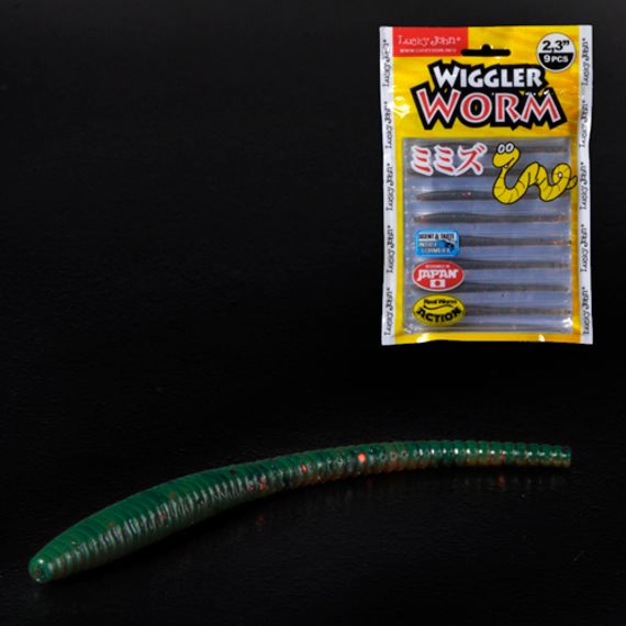 Слаги съедобные LJ Pro Series WIGGLER WORM (5,84 см), цв. PA16, 9 шт.