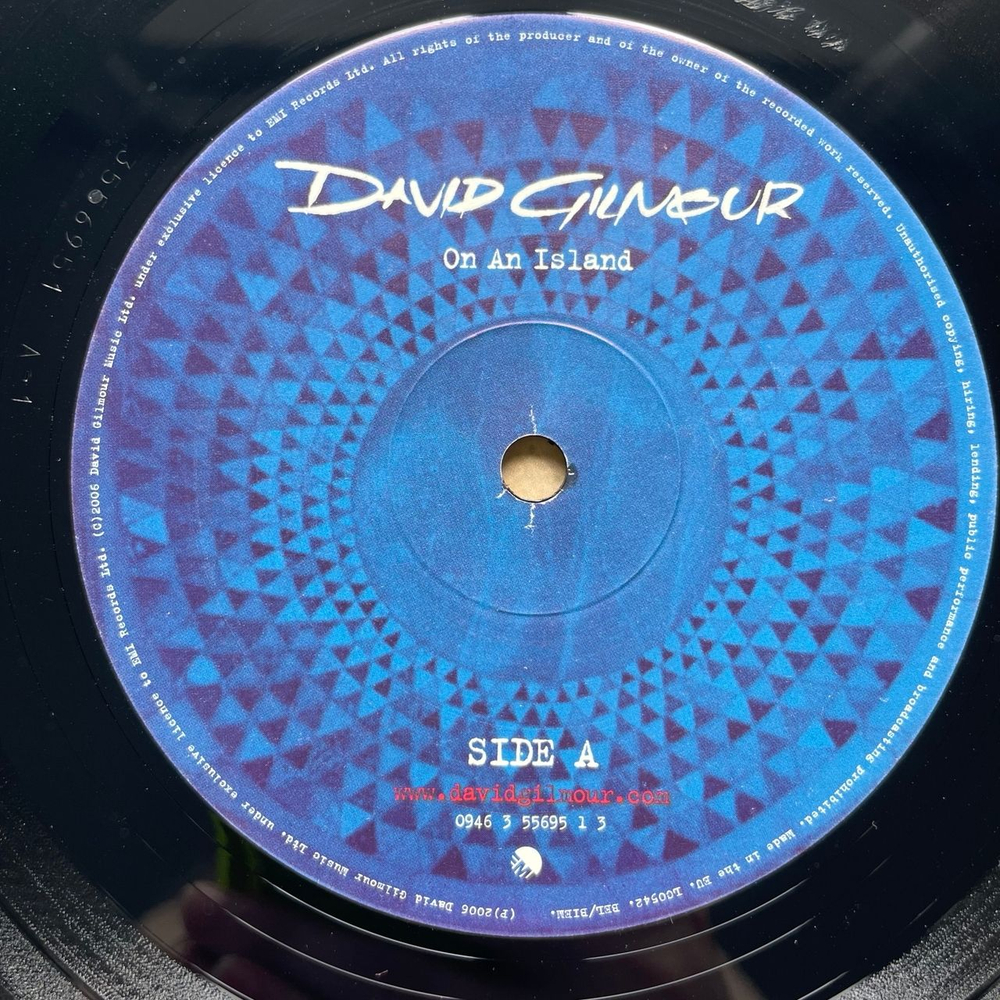 Винтажная виниловая пластинка LP David Gilmour On An Island (Европейский Союз 2006)