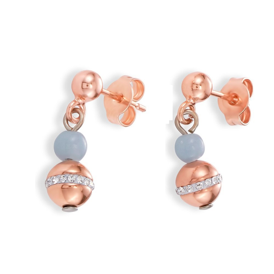 Серьги Coeur de Lion Light Blue 4992/21-0720 цвет серый