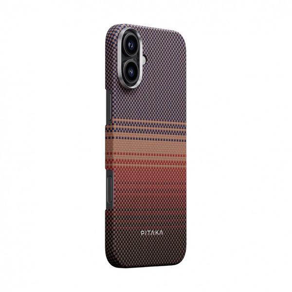 Чехол Pitaka Tactile Woven для iPhone 16 Plus, Закат | Sunset