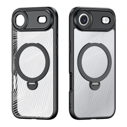 Чехол с MagSafe от Dux Ducis для iPhone Air, серия Aimo Mag Series (версия с магнитной откидной подставкой)