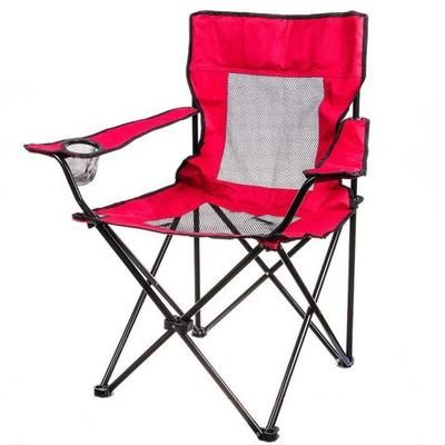 Стул-кресло 52х52х87 см, красный, с подстаканником, с сеткой, 100 кг, Green Days